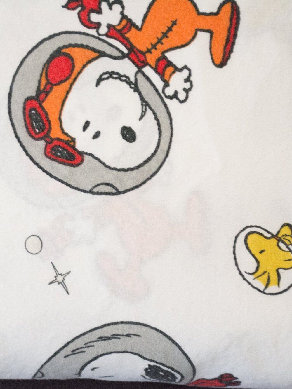 Pottery Barn Kids Snoopy in Space Twin Flat Sheet - Picture 4 of 4